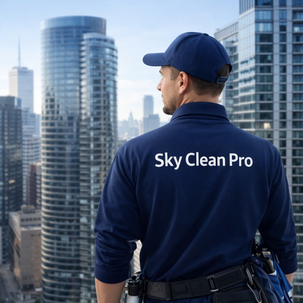 Commercial window cleaning work 1