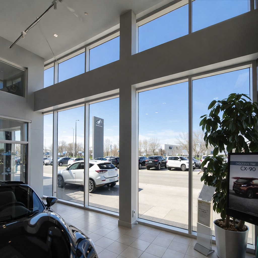 Commercial window cleaning work 4