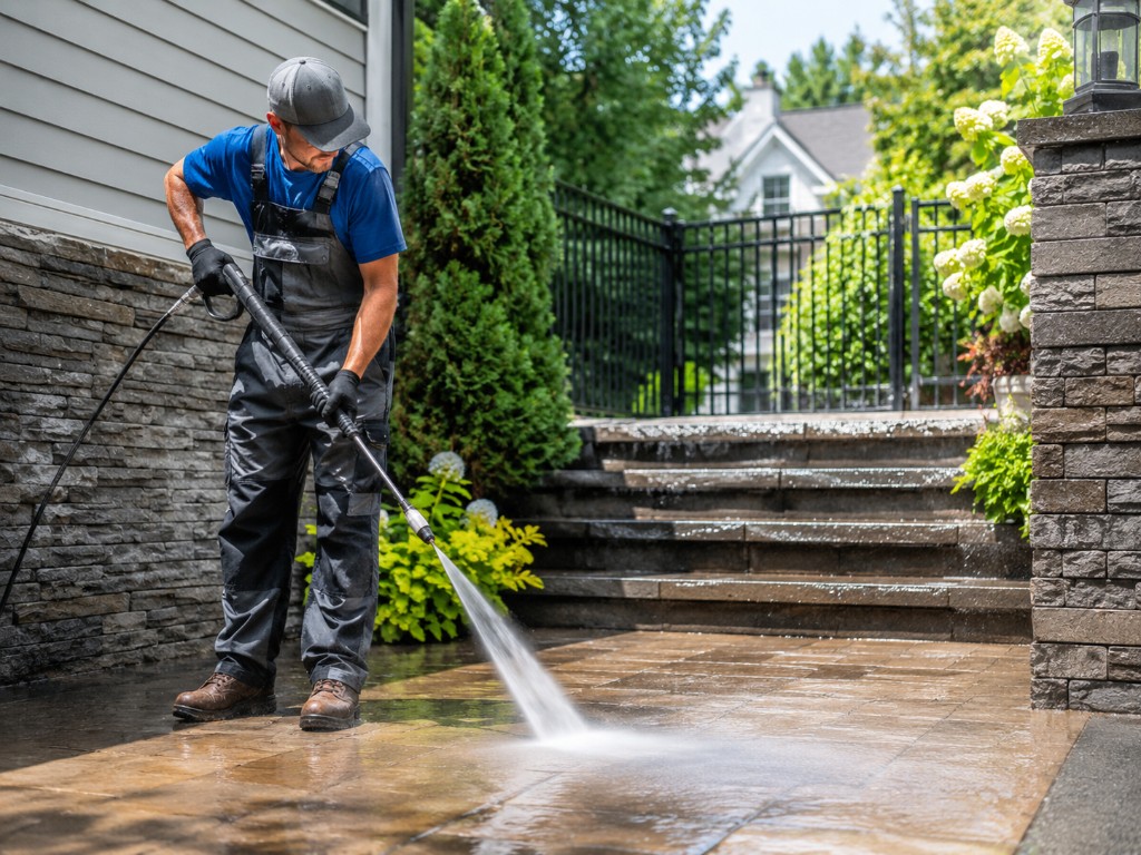 Driveway & Front Entrance Washing
